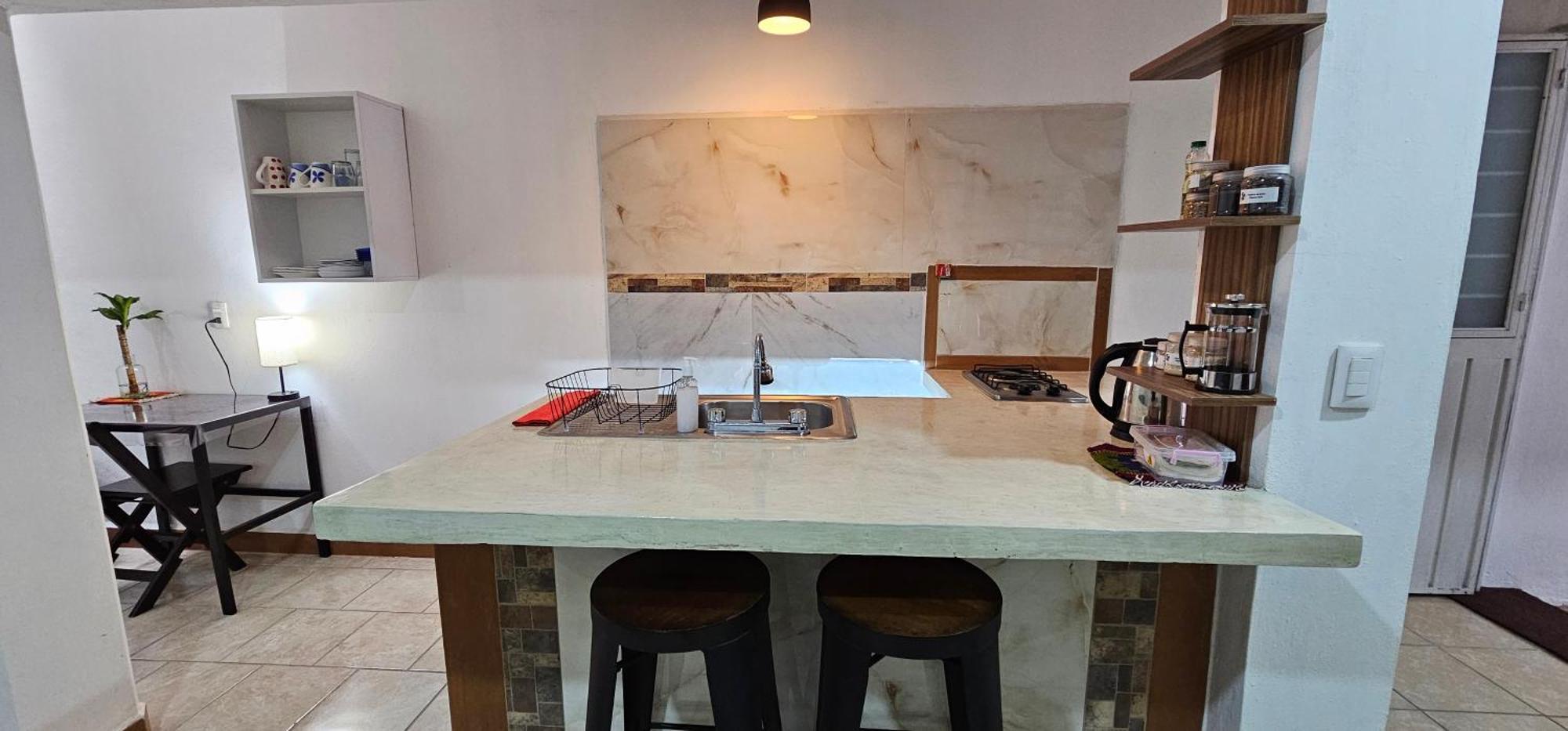 Depa Purpura Caracol Apartment San Antonio de la Cal Luaran gambar